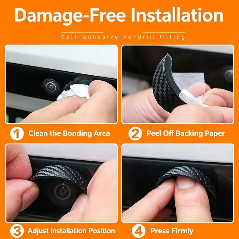 2PCS Car Reverse Camera Rain Cover, Anti-Fog Waterproof Protection Hood🌧️