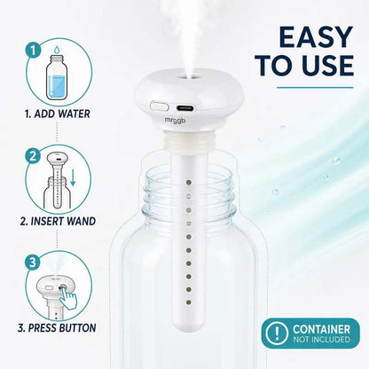 Mini USB Cool Mist Portable Donut Humidifier, Unlimited Water Tank Small Desktop Mist Maker 💧