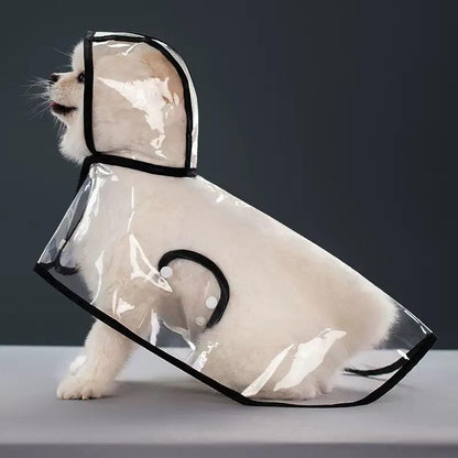Transparent Thick Cape Dog Raincoat for Small Medium Dogs 🐾