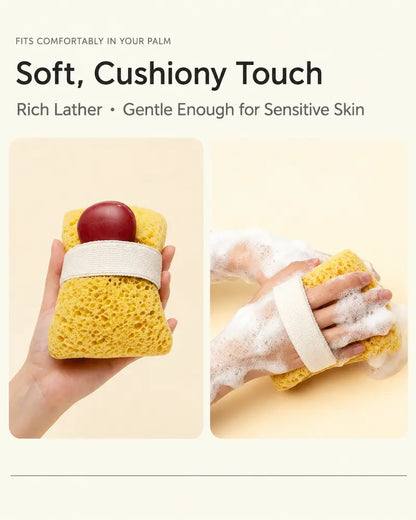 2Pcs Soft Bath Sponge with Soap Pocket,Quick Foaming Shower Scrub Sponge for Smooth Skin & Daily Body Cleaning🧼