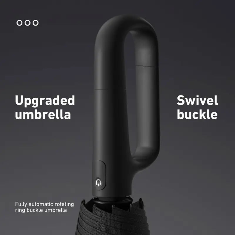 Automatic Folding Umbrella,Portable Rain Umbrella with Loop Buckle☂️