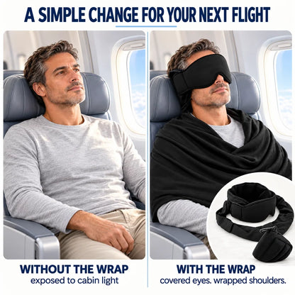 3-in-1 Airplane Sleep Support System - Carry On-Friendly Travel Bedding Accessory Set ✈️