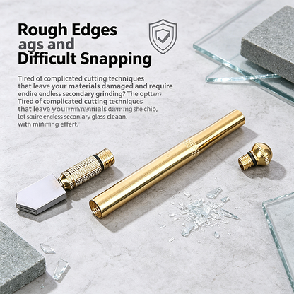Diamond Head Glass Cutter Tool for 3-15mm Glass & Mirrors, Heavy Duty Steel Blade🛠️