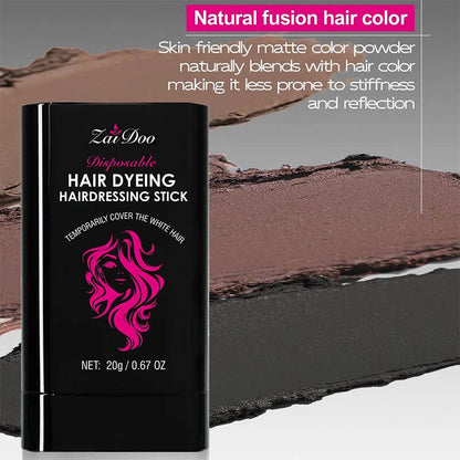Disposable Hair Dye Stick, Covers Gray Hair, Waterproof and Sweatproof💇