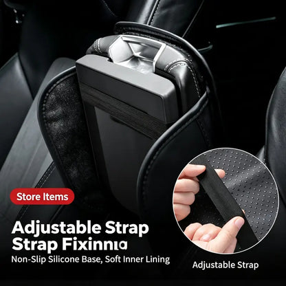 Multifunctional Car Armrest Box Cushion with Built-in Storage Bag🚙