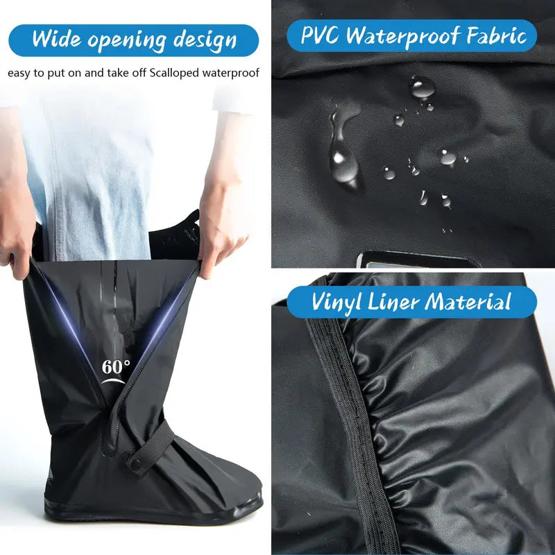 Waterproof Rain Boot Shoe Cover Non-Slip Waterproof Boot Covers 👟