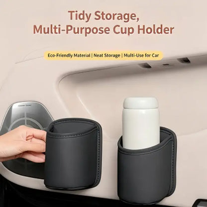 Car Cup Holder Accessory, Multi-Purpose Drink & Water Bottle Storage Pouch🚗