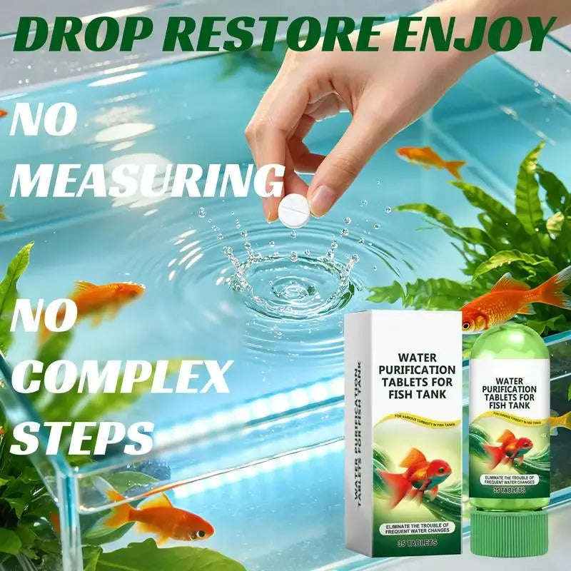 Aquarium Water Purification Tablets, Water Quality Dedicated To Clean🐟