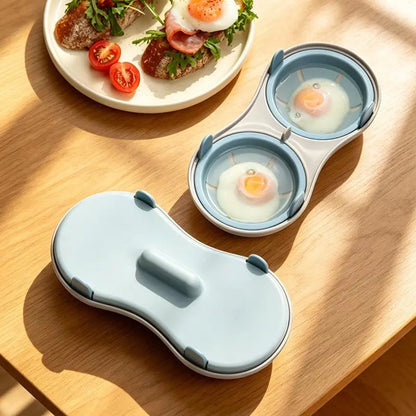Microwave Egg Poacher, Microwave Egg Cooker for 2 Eggs 🍳