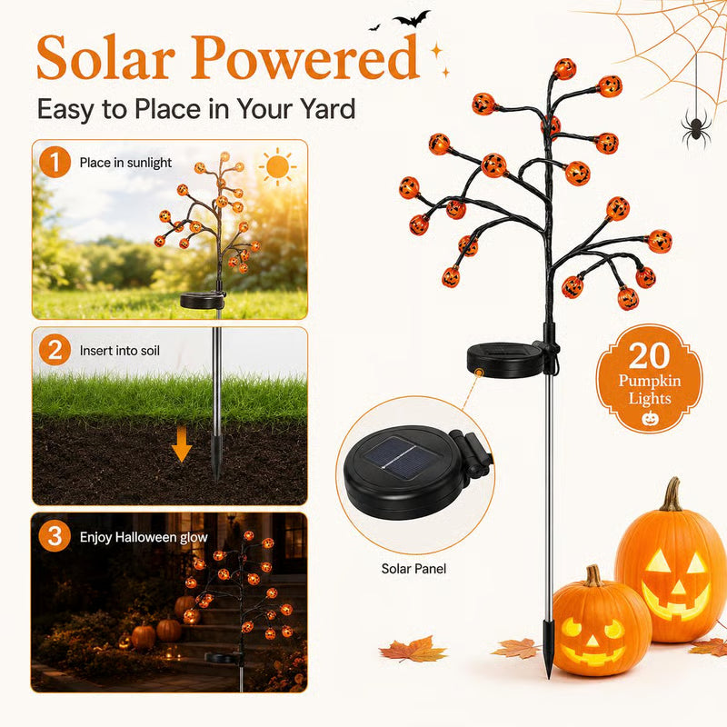 👻Early Halloween Sale 49% OFF🎃 Solar Pumpkin Stake Lights