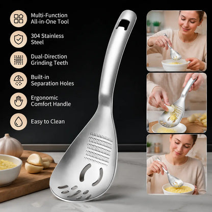 1 Count 304 Stainless Steel Multifunctional Kitchen Spoon🍳