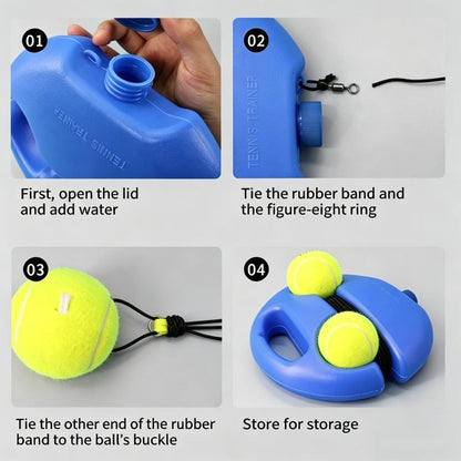 Tennis-Trainer Set 2pcs Tennis Bouncing Balls Tennis Ball | Portable Innovative Ball Game for Outdoors🎾