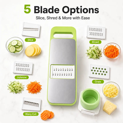 The Perfect Kitchen Gift: 5-in-1 Vegetable Cutter & Cheese Grater🥗