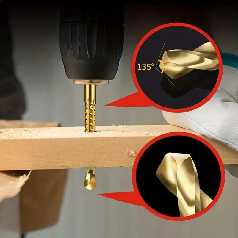 6 Counts Multi-Purpose Metalworking Drill Bits for Boring, Cutting and Polishing🛠️