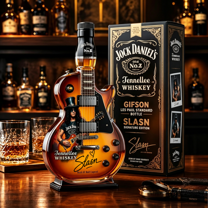 Appetite for Rock: Vintage Sunburst Guitar Figurine Spirit Bottle