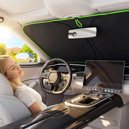 2026 New Portable Heat-Insulating Vehicle Sunshade, Upgraded Thickened Front Window Sun Shade☀️🚗