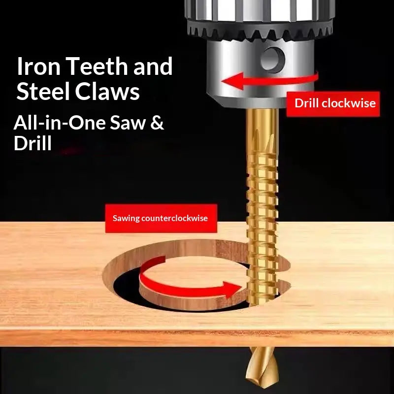 6 Counts Multi-Purpose Metalworking Drill Bits for Boring, Cutting and Polishing🛠️