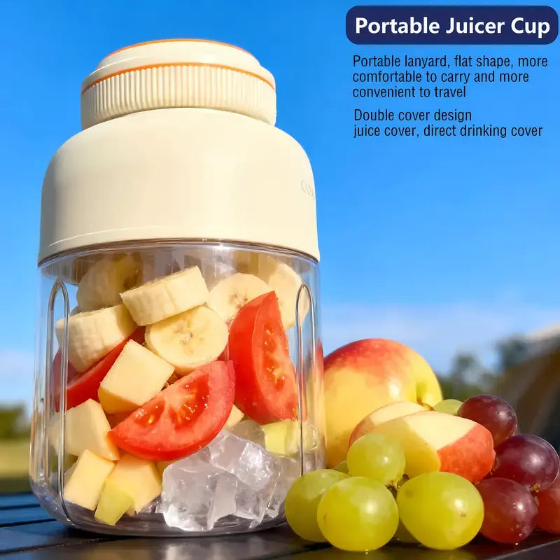 Portable Household Appliances Juicer, 1300ml Large Capacity USB Rechargeable Juice Blender Cup🍹