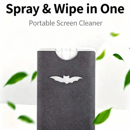 Portable Screen Cleaner Spray with Microfiber Cloth, Nano Streak-Free Cleaning✨