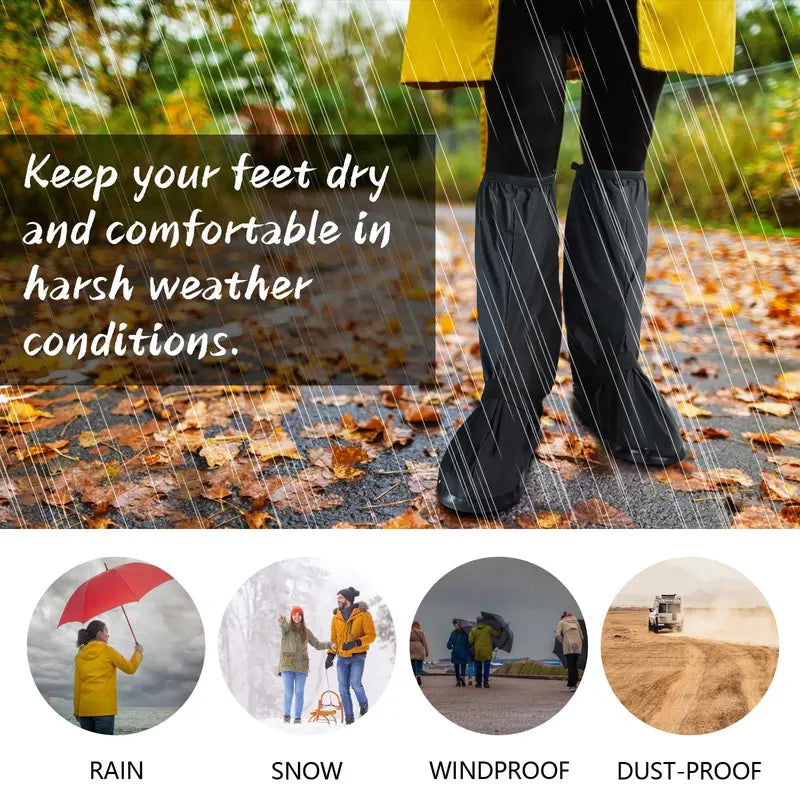Waterproof Rain Boot Shoe Cover Non-Slip Waterproof Boot Covers 👟