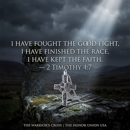 The Warrior's Cross Antique Silver Celtic Knot Pendant⚔️