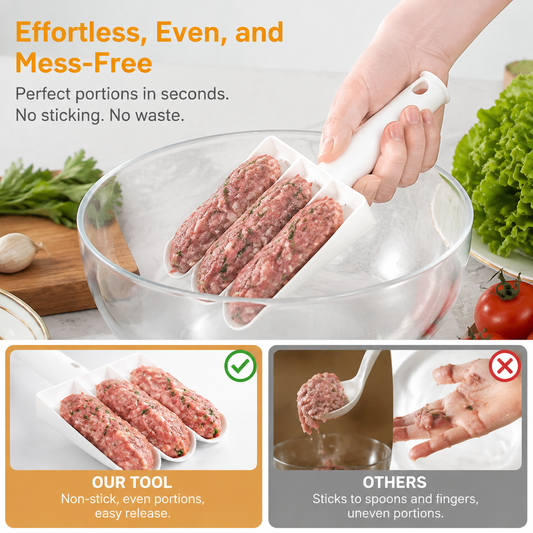 Creative Kitchen Triple Meatball Maker, Meatball Shaper Kitchen Triple Meat Tenderiser Meat Baller🥣