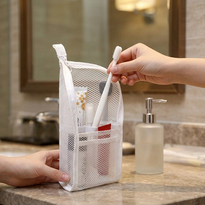 Standing Toiletry Bag Waterproof Foldable Travel Makeup Organizer🎒