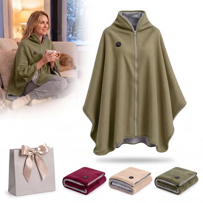 Plush Wearable Heated Wrap & Cordless Thermal Shawl 🧥🔥