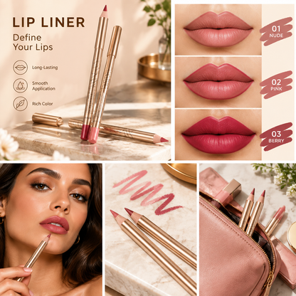 12 Pcs Matte Lip Liner Set with Sharpener, Blendable Lip Pencil💋