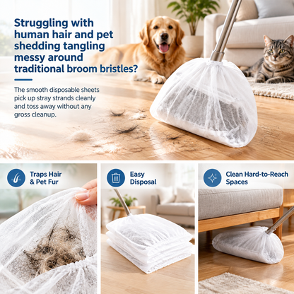 50 Pcs Disposable Static Duster Refill Sheets, Floor & Gap Dust Cleaner 🧹