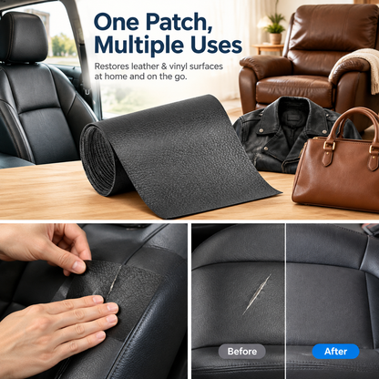 20*54 Inch Self-Adhesive Leather Sticker Patch Cuttable Sofa Repair ✨