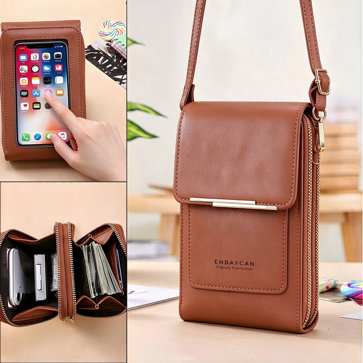 Touchscreen Sensitive Phone Bag with Multiple Colors, Use Phone Without Taking It Out 💼