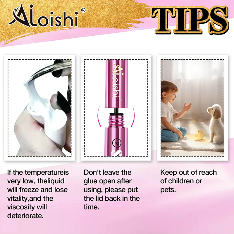 2 in 1 Bond & Seal Eyelash Adhesive, Black/White Waterproof Gentle Lightweight Strong Hold Glue🖤🤍
