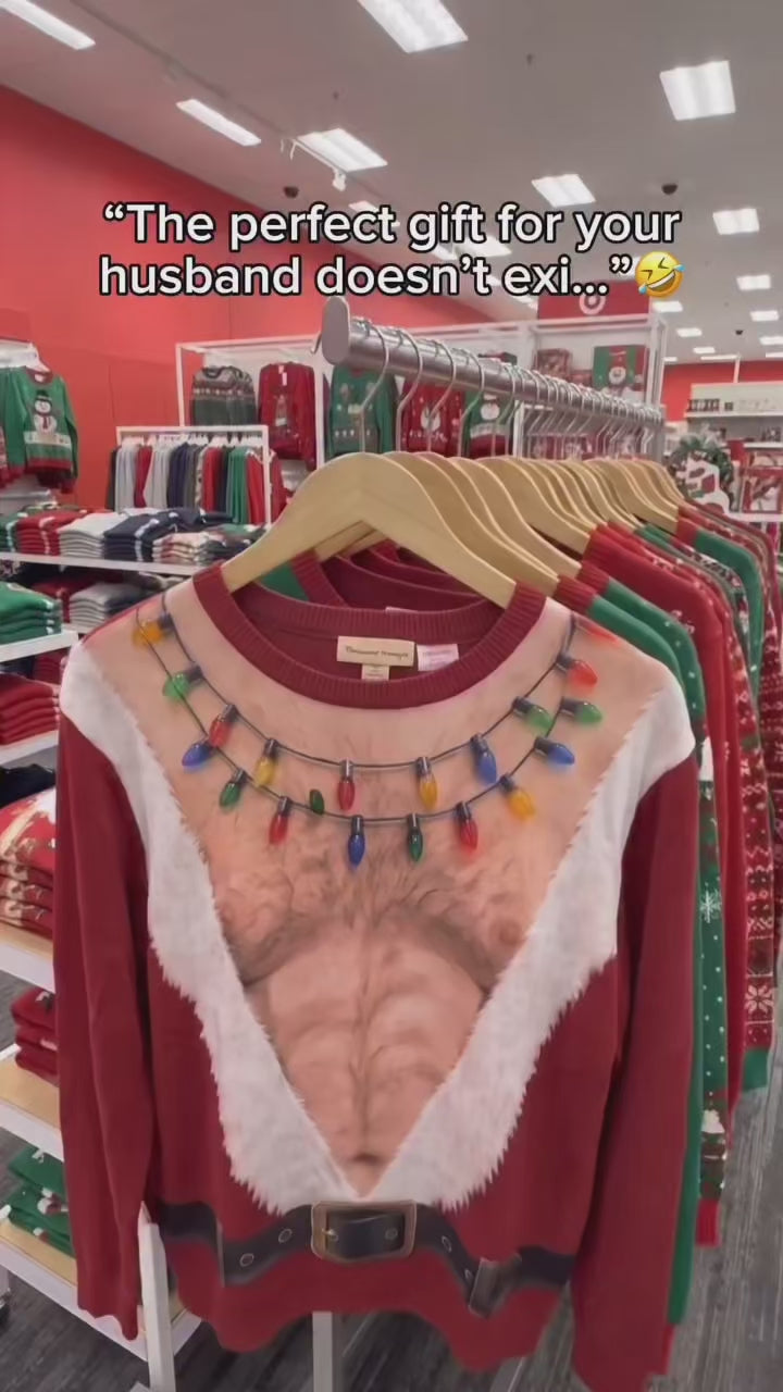 Christmas gag sweater preview