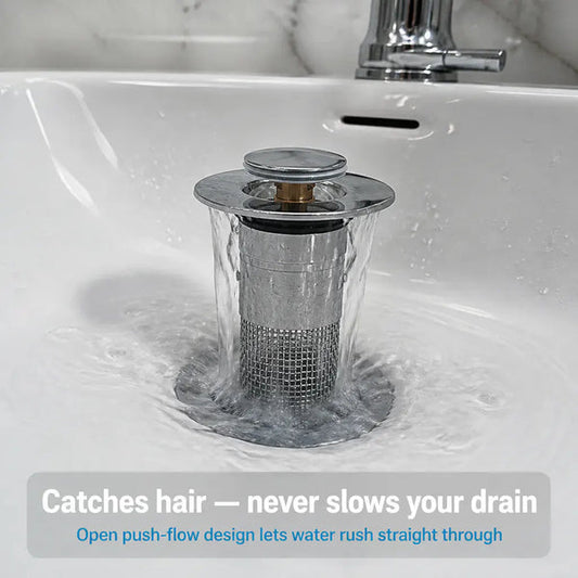 Bathroom Sink Drain Strainer, Pop Up Sink Drain Strain, Bathroom Sink Stopper 🔧✨
