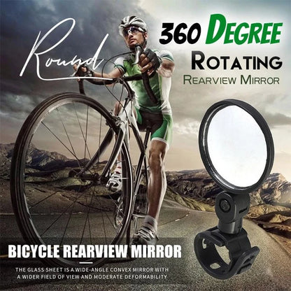 2 Counts, Bicycle Handlebar Convex Rearview Mirror, Multi-angle Adjustable Shatter Resistant🚲