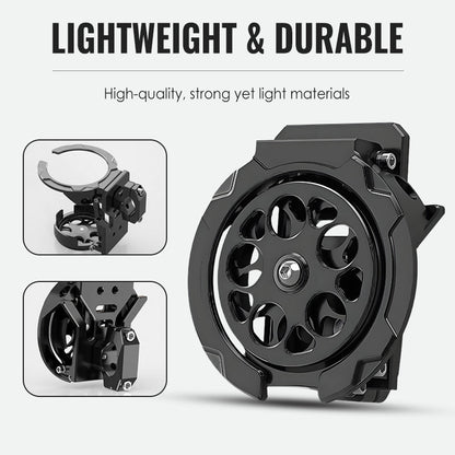 Bike Water Holder, Rotating Bottle Cage, Foldable Cup Mount Adjustable Folding Design🚴