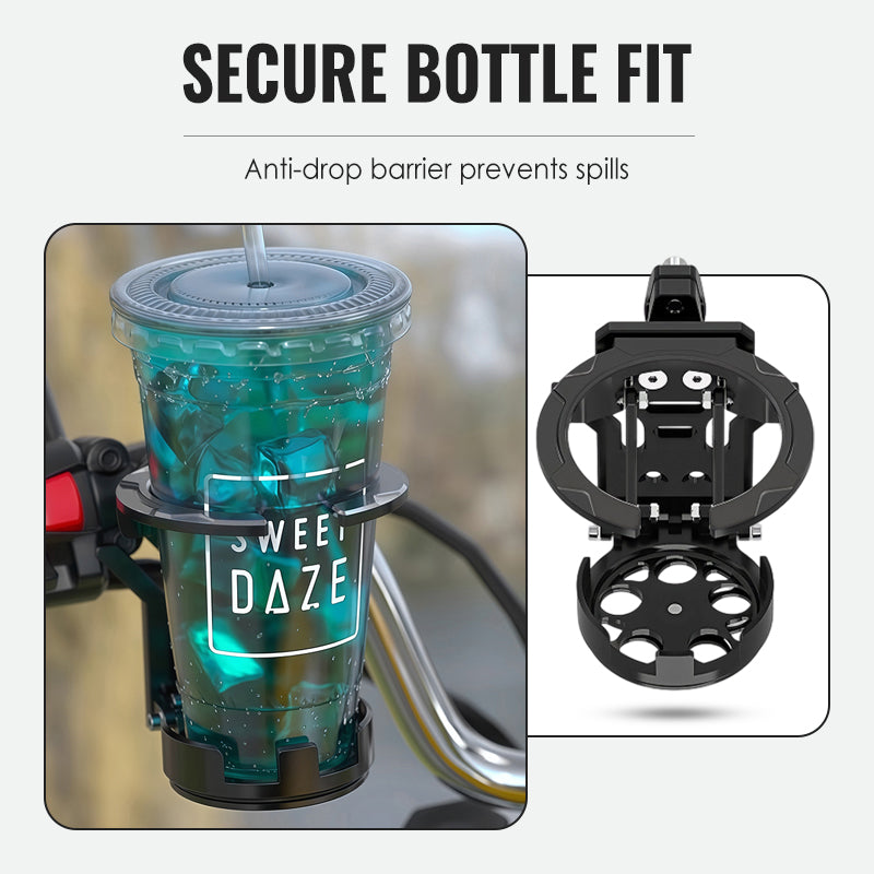 Bike Water Holder, Rotating Bottle Cage, Foldable Cup Mount Adjustable Folding Design🚴