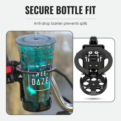 Bike Water Holder, Rotating Bottle Cage, Foldable Cup Mount Adjustable Folding Design🚴