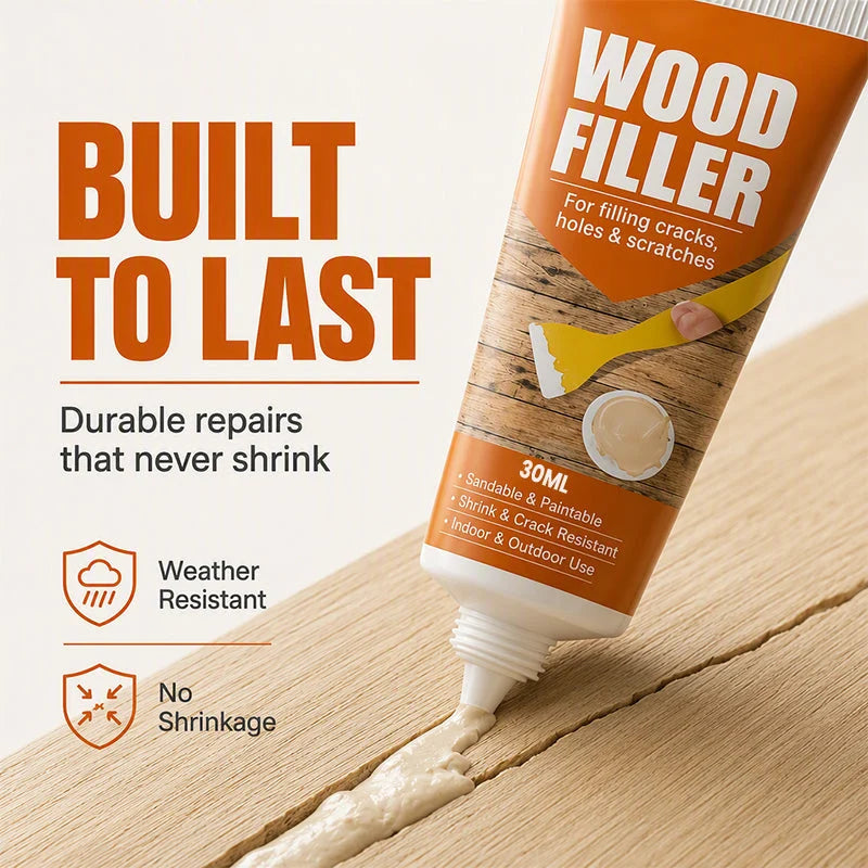 Wood Filler for Cracks and Holes🖌️