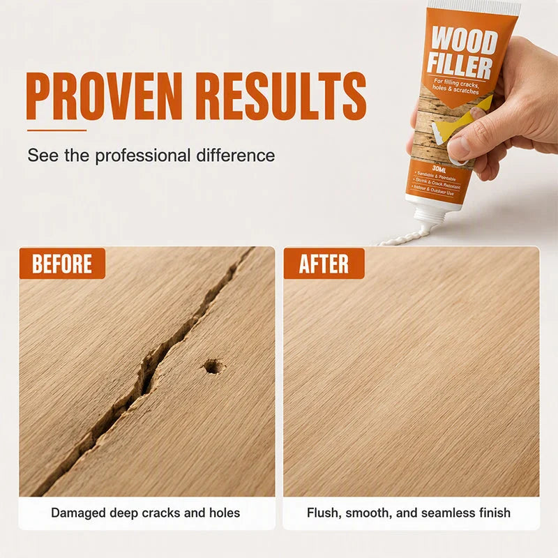 Wood Filler for Cracks and Holes🖌️