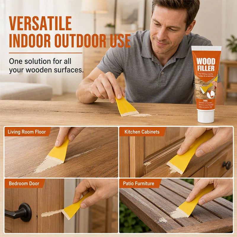 Wood Filler for Cracks and Holes🖌️