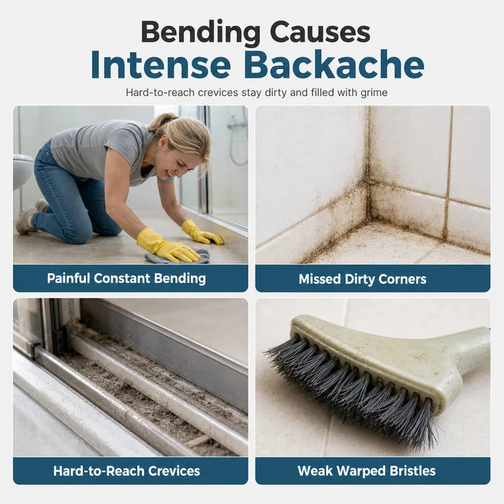 Adjustable Length Stainless Steel Telescopic Long Handle Crevice Cleaning Brush🧼