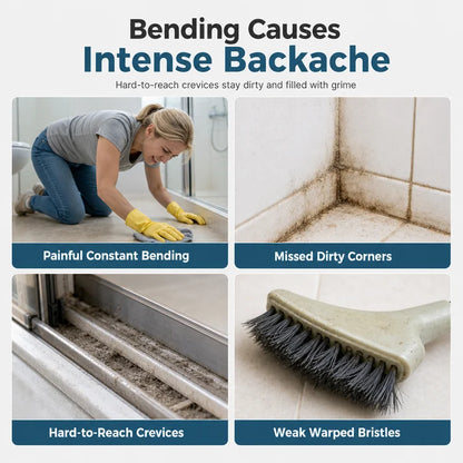 Adjustable Length Stainless Steel Telescopic Long Handle Crevice Cleaning Brush🧼