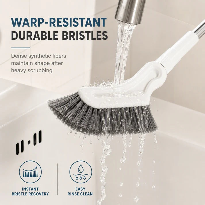 Adjustable Length Stainless Steel Telescopic Long Handle Crevice Cleaning Brush🧼