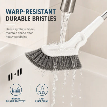 Adjustable Length Stainless Steel Telescopic Long Handle Crevice Cleaning Brush🧼