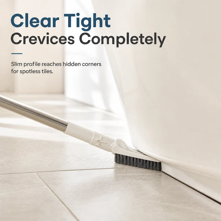 Adjustable Length Stainless Steel Telescopic Long Handle Crevice Cleaning Brush🧼